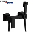 Набор для гигиенического душа Kevon KV22807-7 со смесителем цвет черный