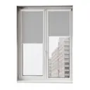 Рулонная штора блэкаут Унистайл LKRBLSVS062200 62x200 см, цвет светло-серый