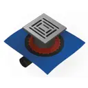 Трап для душа Berges Zentrum Uno 090372, 150x150 мм