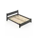 Кровать Solarius Мишка орто основание 130 x 80 x 210 см дерево цвет темно-серый;черный оникс