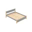 Кровать Solarius Мишка реечное основание 170 x 80 x 210 см дерево цвет светло-серый;лакированный