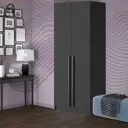 Шкаф Homegrad 015063/00 80x220x50 см ЛДСП цвет графит