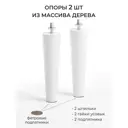 Мебельная ножка Monofix 18 см со шпилькой 2 шт белый