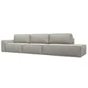 Диван Лига диванов Прага 380x90x118 см рогожка цвет бежевый