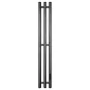 Полотенцесушитель электрический Primoclima Sol R E Graphite 150x1000 мм 89 Вт с терморегулятором I-образный цвет графитовый