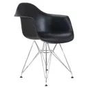 Кухонный стул Dobrin Daw chrome lmzl-pp620b 62x62x64.5 см пластик цвет черный