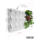 Фитомодуль Boxsand 21 Аэро 100х65 см вместимость 21 растение 1.6 л пластик белый