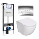 Комплект инсталляция с унитазом Lorne 630182 цвет белый