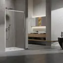 Душевая дверь Vincea VDS-6SL130CL 130см эффект стекла прозрачное закаленное стекло раздвижной