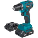 Дрель-шуруповерт аккумуляторная Bort BAB-20X-BLK, 18 В Li-Ion 2x1.5 Ач