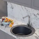 Мойка для кухни Mixline NL-TM11 53x53 см глубина чаши 180 см искусственный камень цвет антрацит