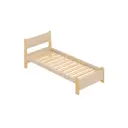 Кровать Solarius Мишка реечное основание 80 x 80 x 200 см дерево цвет бежевый;лакированный