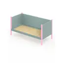 Кровать Solarius Тахта сплошное основание 100 x 101 x 180 см дерево цвет тиффани;розовый