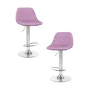 Барный стул Dobrin Dina lm-2035 42x106x46 см цвет фиолетовый 2 шт