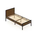 Кровать Solarius KOMP80loft-obiv-rs9-black-orto Кровать Лофт Компакт орто 85 x 89 x 206 см дсп цвет коричневый/черный