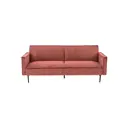 Диван прямой Stool group Кассель vd-cassel-cl-coral 203x85x94 см велюр цвет велюр рельефный коралловый