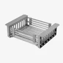 Держатель для аксессуаров Dikalan TB001-4 21.5x9x27 см нержавеющая сталь цвет хром, серый