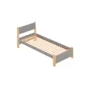 Кровать Solarius Мишка орто основание 100 x 80 x 200 см дерево цвет светло-серый;лакированный