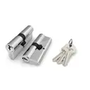 Цилиндровый механизм Fuaro 1000CAKey80(35+10+35) CP хром 5Key