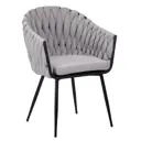 Кухонный стул Dobrin Matilda LM 62x62x56 см текстилен цвет серый