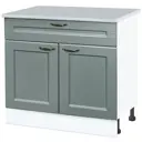 Напольный шкаф Нева Н1Я 800 80x85x60 см фасад МДФ цвет маренго