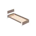 Кровать Solarius Мишка орто основание 80 x 80 x 200 см дерево цвет мокко мусс;белый