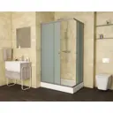 Душевой уголок Niagara NG-018-14Q 100x80x195см низкий поддон стекло матовое