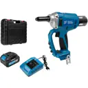 Заклепочник аккумуляторный бесщеточный Bull CRG 1018 XLTpro, 18 В Li-ion 1x4 Ач