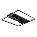 Люстра потолочная светодиодная Ambrella light Fl51468 с пультом управления 20 м² нейтральный белый свет цвет черный