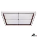 Светильник настенно-потолочный светодиодный Arte Perfetto Luce Genoa 3303.3220-pr-950-650-70.coffee нейтральный белый свет цвет белый