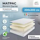 Матрас All'perrino Rimini Dante Rim21/200/200Dn 200x200x21 см беспружинный 2-спальный