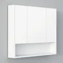 Шкаф-зеркало для ванной комнаты Spectrum 80, 80x65x12 см, с доводчиком