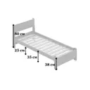 Кровать Solarius Мишка реечное основание mkr-obiv-rs17-onix70-190 80 x 80 x 200 см дерево цвет темно-серый/оникс