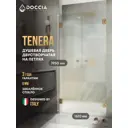 Душевая дверь Doccia GLASS161dvpt/SA/2BR 161см эффект стекла матовый распашной