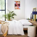 Комплект постельного белья 2-спальный Olivier Desforges Alcove Blanc 32210, перкаль, цвет белый