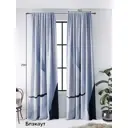 Штора Helga Базовая коллекция HH903045 на шторной ленте 290x300 см цвет синий