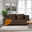 Диван раскладной Cityhd Прямой диван 190x73x73 см велюр цвет коричневый