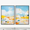 Набор картин Artnomore Landscape collection Summer season 2024г. AR-777000391 75x105 см 2 шт