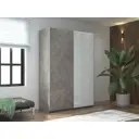 Шкаф-купе Мебельная компания е1 550615 230x120х57 см 8 полок лдсп цвет бетон