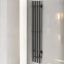 Полотенцесушитель электрический Termoprime ПэкспВектор 205x1200 мм 100 Вт с терморегулятором I-образный цвет графит