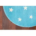 Ковер Agnella Funky Top Starf Blue Ø 100 см полипропилен