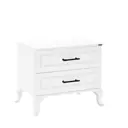 Тумба прикроватная Adore Country 51x53x40 см 2 ящика дсп цвет алмазный белый