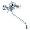 Смеситель кран для ванны Ekko E2612 с длинным изливом