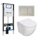 Комплект инсталляция с унитазом Lorne 630282 цвет белый