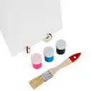 Набор отпечатки рук Brauberg Hobby холст 18x24см,акрил 3 цвета,кисть+сертификат и подставка,192527