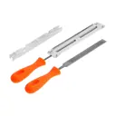 Набор для заточки цепей пил Тундра сталь шаг 1/4" паз 1.1-1.3 мм d 4 мм