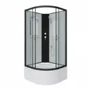 Душевая кабина Niagara 67071414BK высокий поддон 80x80см
