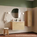 Тумба для ванной Iddis Bild BIL80V0i95 подвесная 80 см цвет дуб светлый подходит к раковине 0138000i28