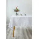 Скатерть на стол Arya Home Snejinka квадратная 150x150 см цвет белый