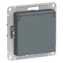 Розетка встраиваемая Systeme electric Серия отсутствует ATN000746 с заземлением цвет серый